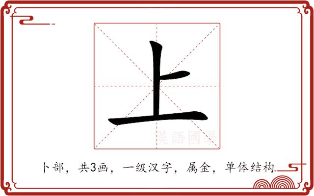 上的部首图片